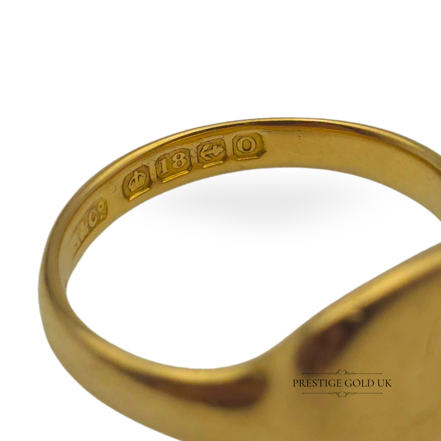 Antique 18ct Gold Heavy Signet Ring, Hallmarked Birmingham 1863