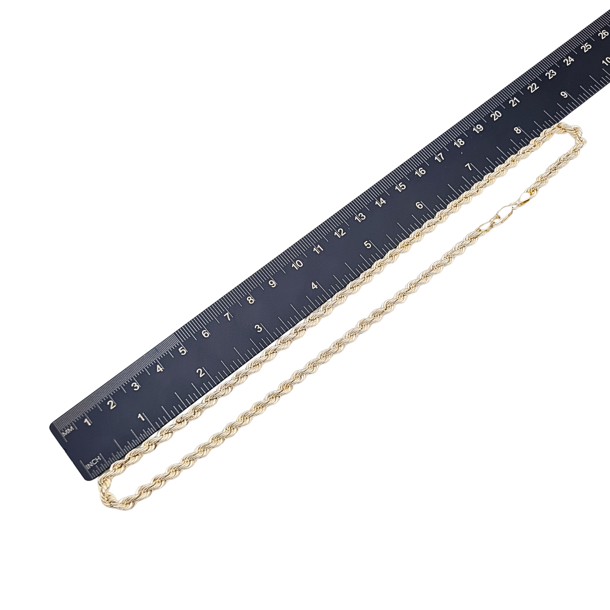 As New 18" 45cm 925 Sterling Silver Rope Twist Chain Necklace .