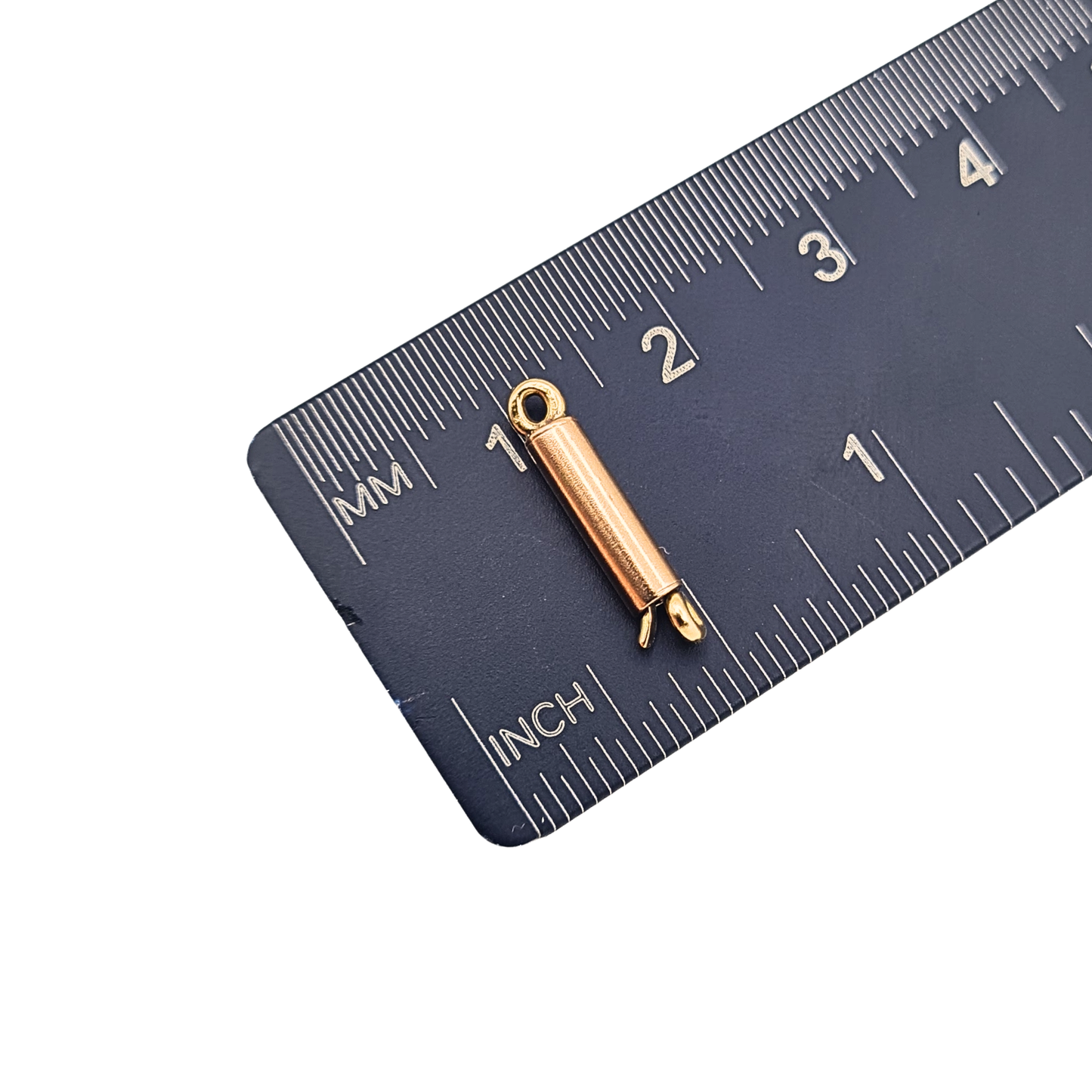Tiny 9ct Rose Gold Barrel Clasp Necklace Fastener 16mm