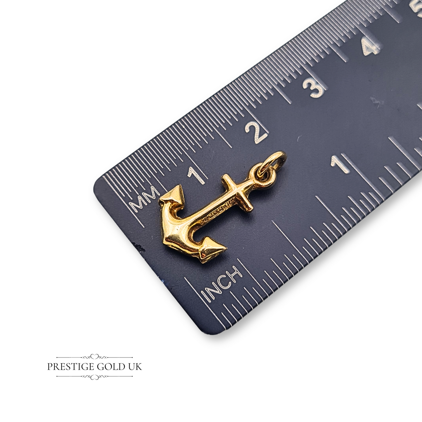 9ct Gold Anchor Charm London 1964 Vintage Maritime Pendant