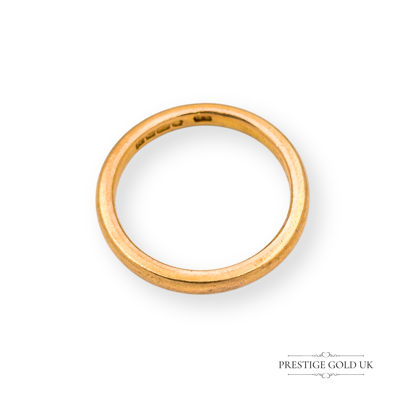 22ct Gold Chunky Wedding Ring, Birmingham 1937, UK I 1/2 - US 4 3/4
