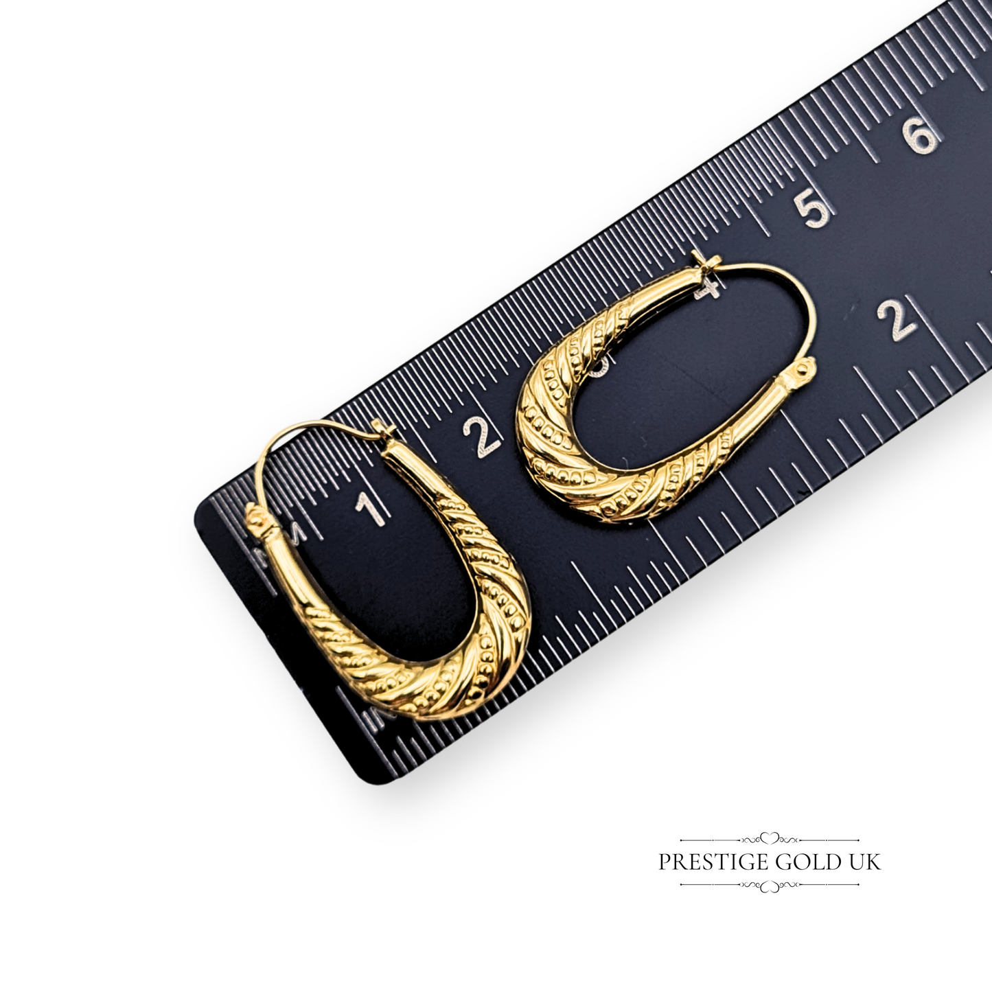 9ct Gold Gypsy Hoop Earrings, Lightweight Hollow Hoops