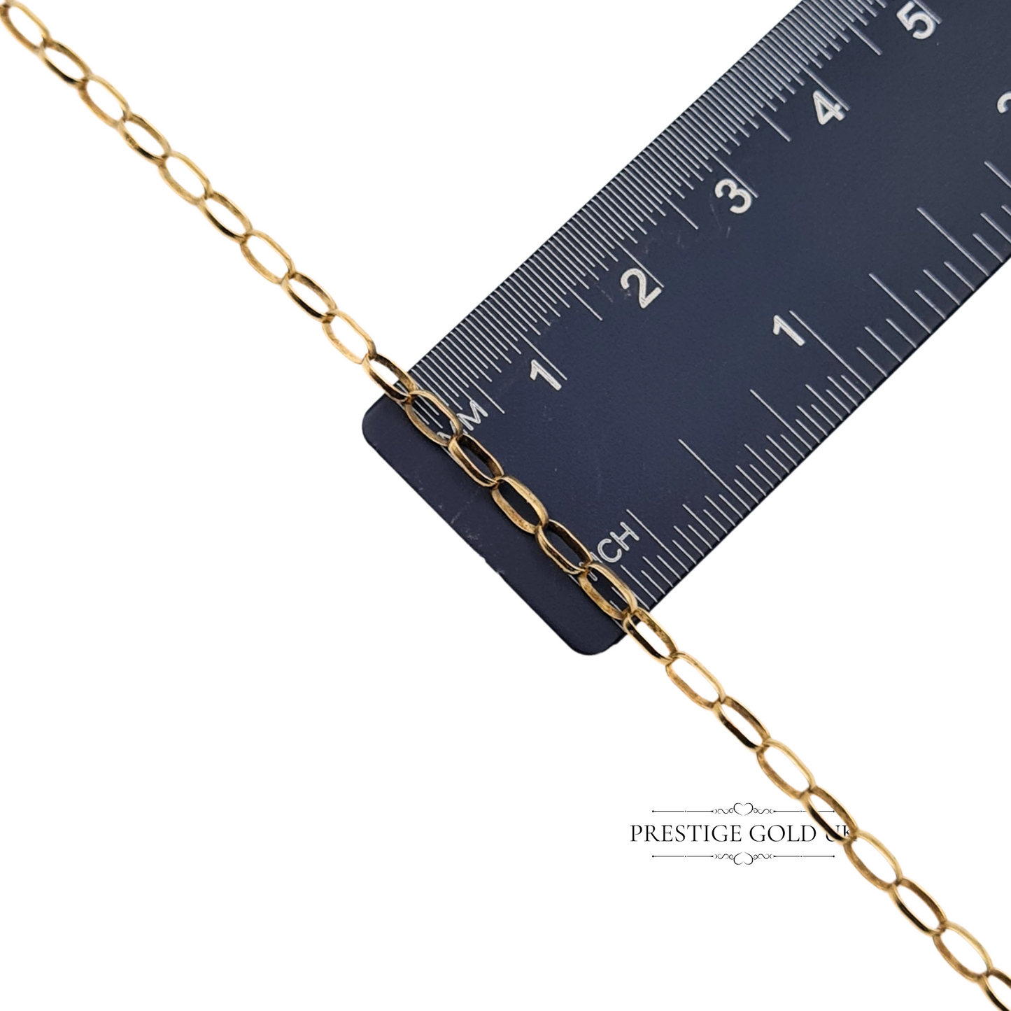 29" Inch Vintage 9ct Gold Belcher Chain Necklace, 29.5” (74cm) Long, 3mm Thick, Stamped 375, Solid Gold Chain