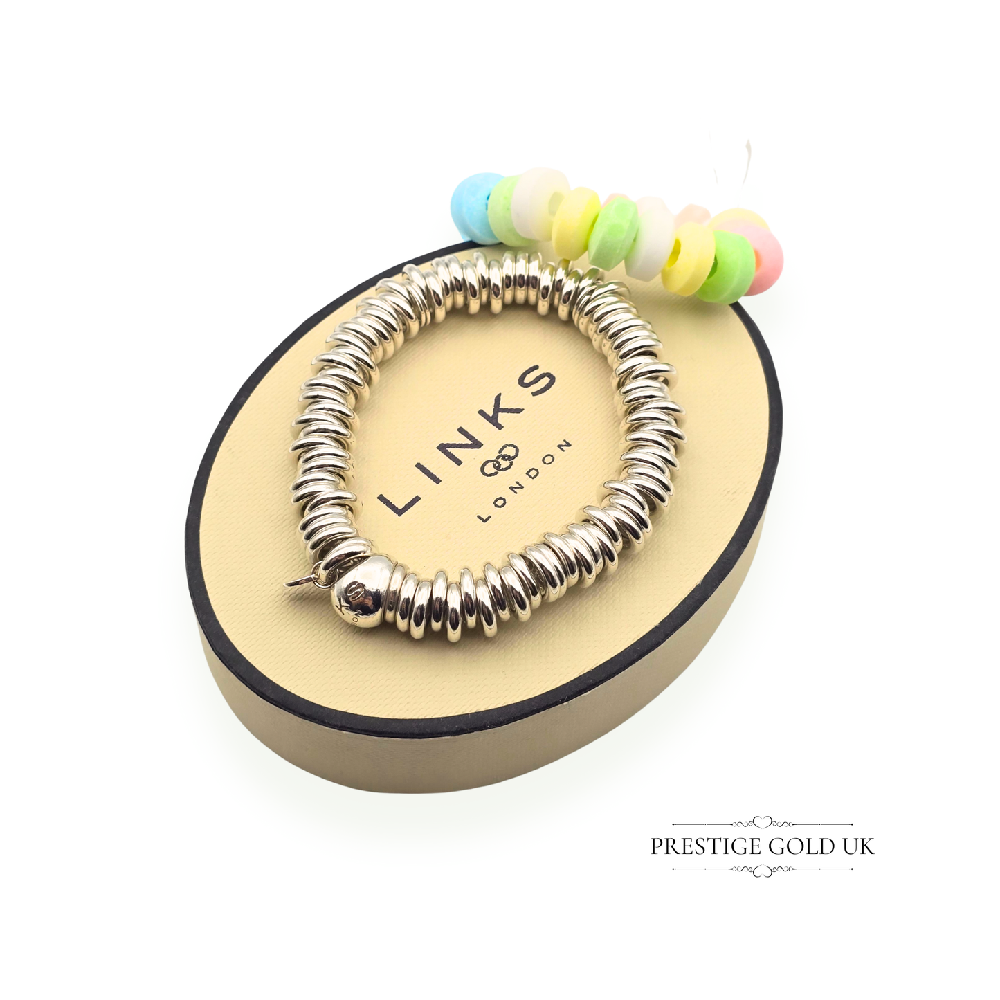 5 1/4" Refurbished Links of London Sweetie Bracelet, (14.5cm)