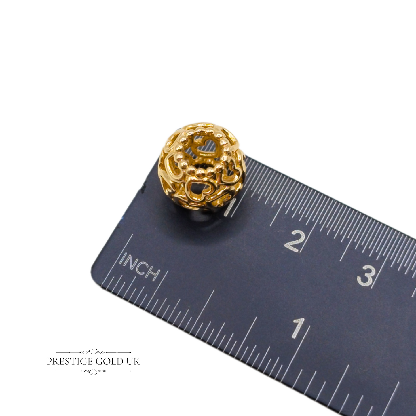 Authentic Retired Pandora Heart Charm 14k Gold 585 ALE Pandora Spin Charm 750964