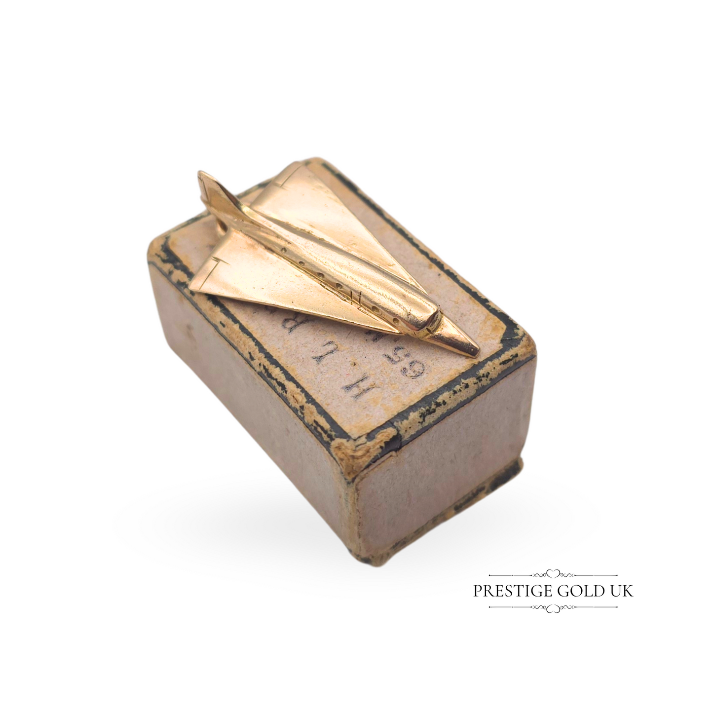 Vintage 9ct Gold Concorde Charm, Fully British Hallmarked