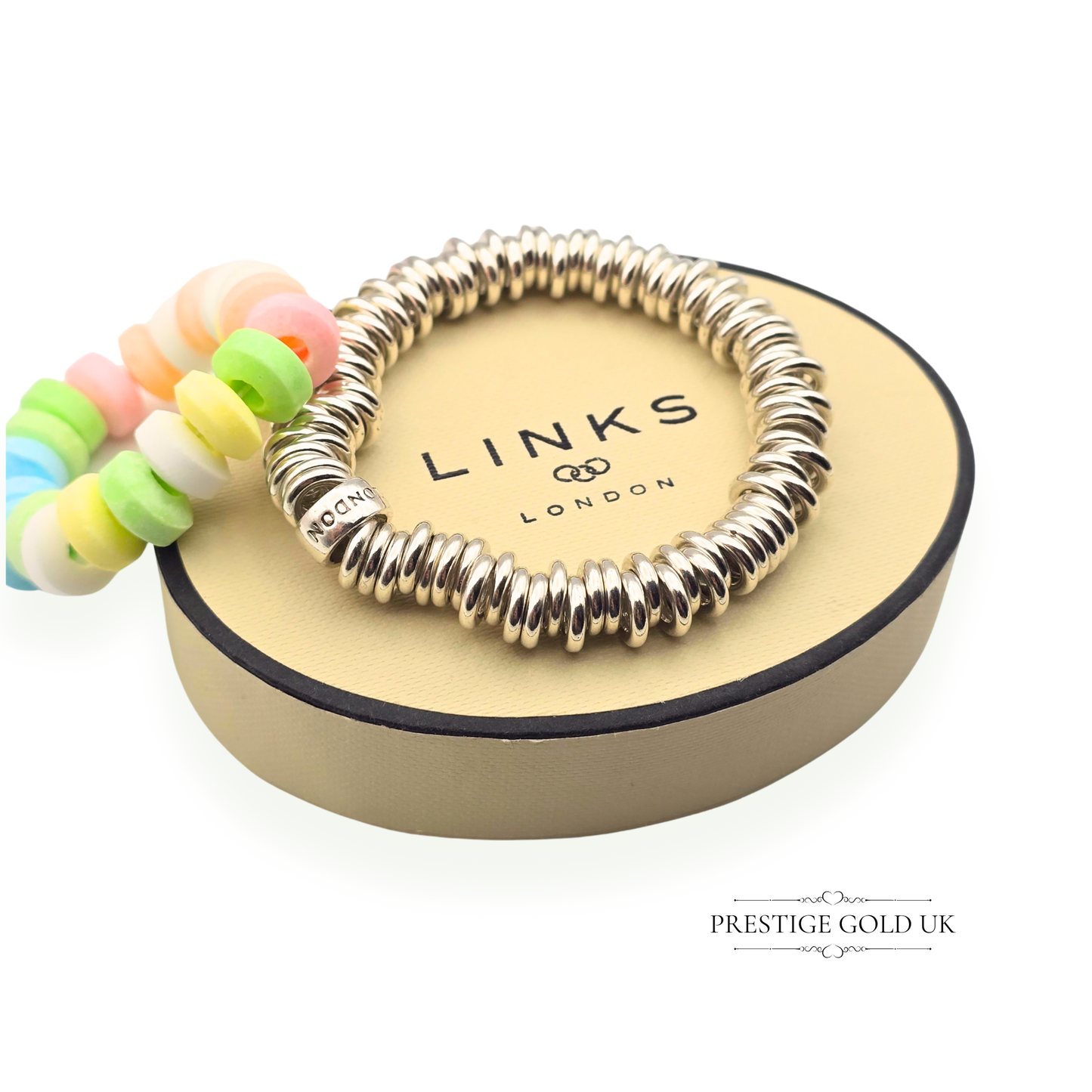 5 1/4" Refurbished Links of London Sweetie Bracelet, (14.5cm)