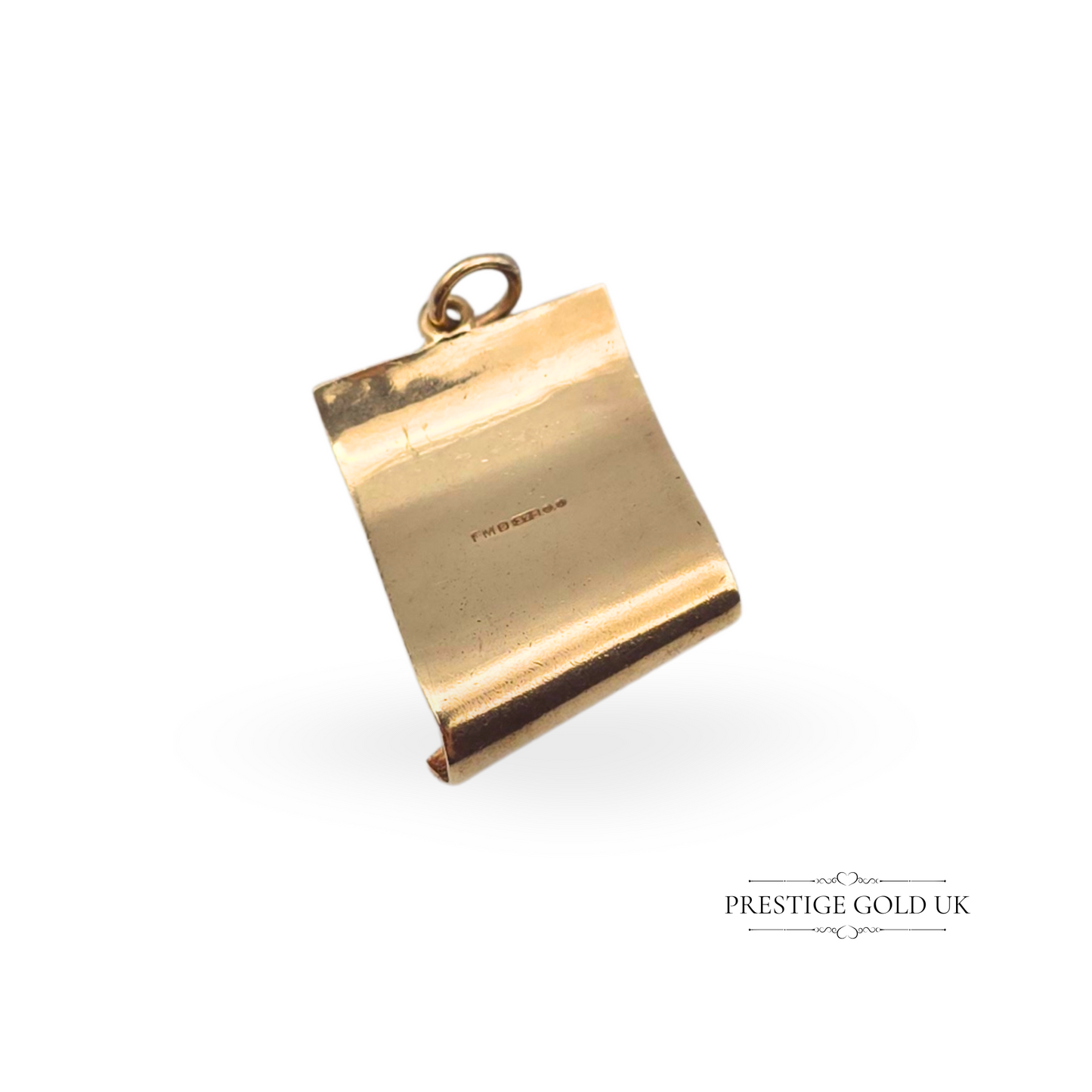 1960s Vintage Solid Gold Birth Certificate Charm