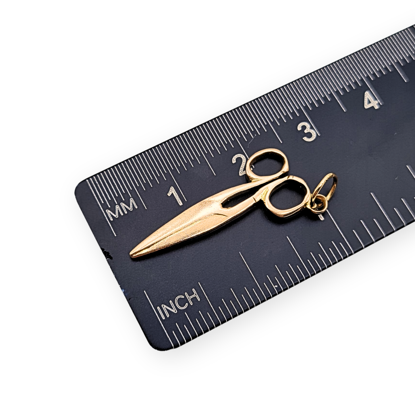 9ct Gold Scissors Charm, Stamped 9ct, Tailor Seamstress