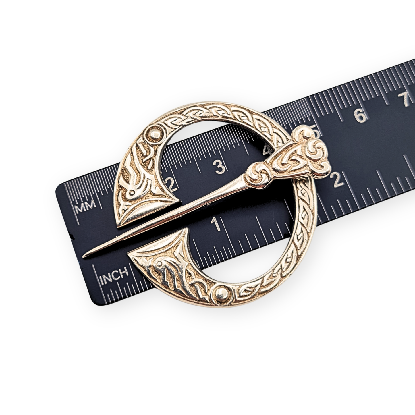 Scottish Silver Celtic Kilt Pin, F Narborough, Birmingham 1960, Hallmarked