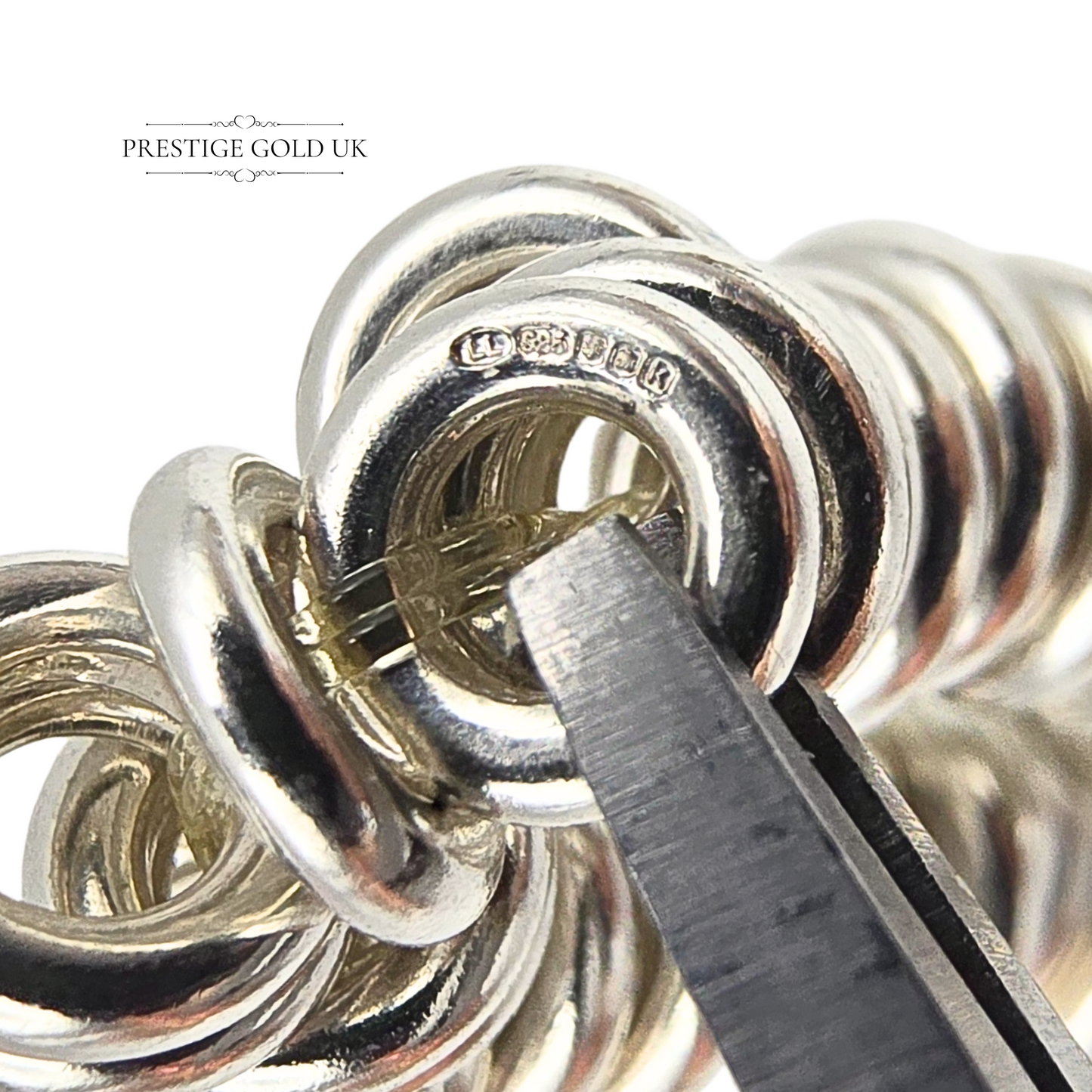7" Links of London Silver Sweetie Bracelet, Iconic Stretch Fit, Fully Refurbished