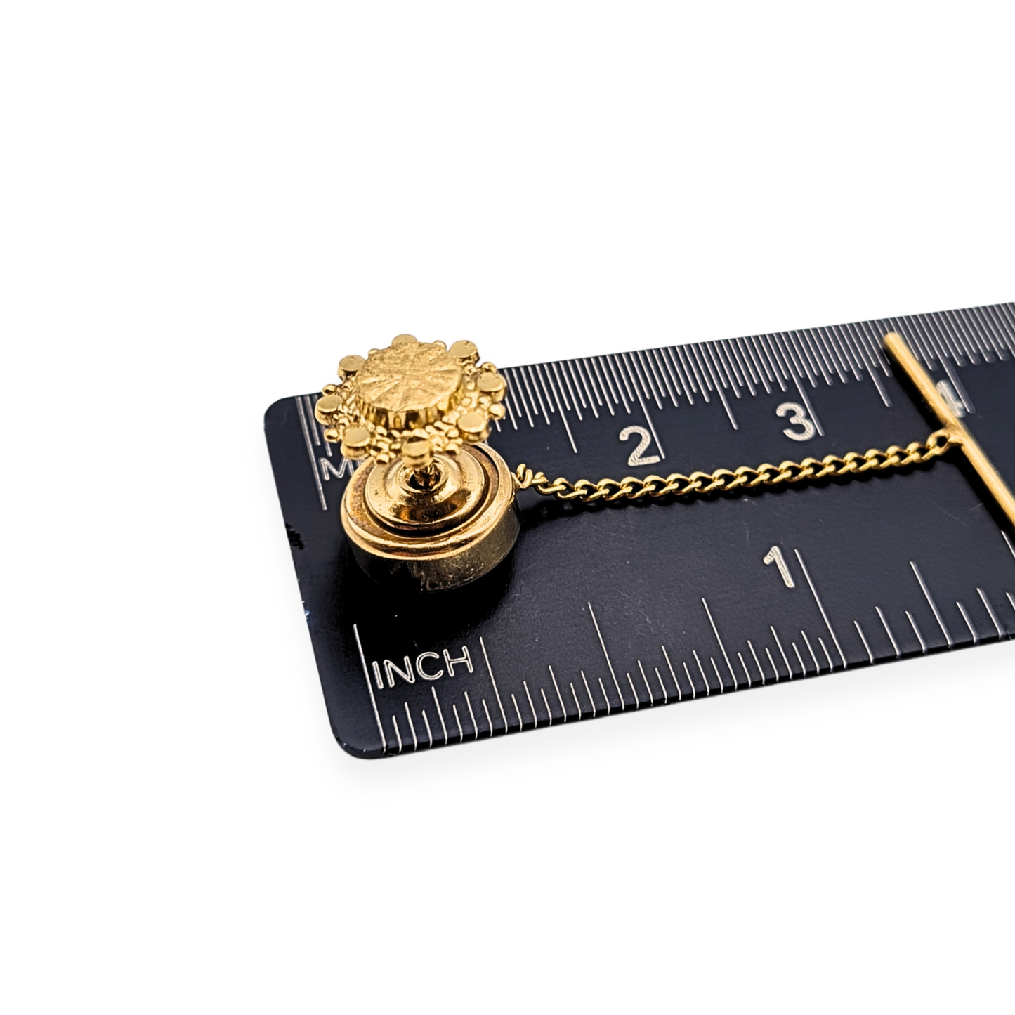 9ct Gold Gents Tie Pin, Hallmarked, Ornate Design