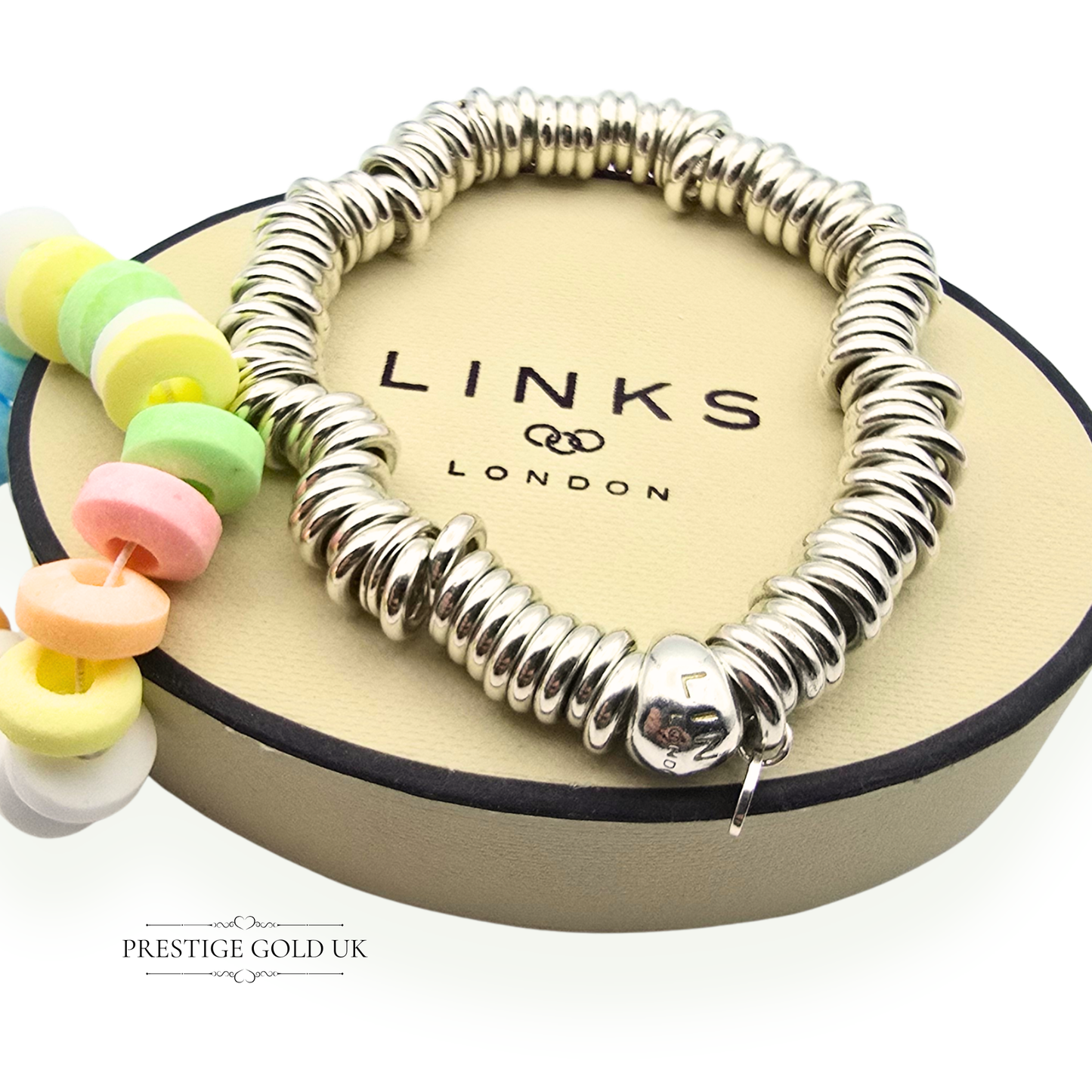 6" Refurbished Links of London Authentic Sweetie Bracelet, 6" (15.5cm) Long