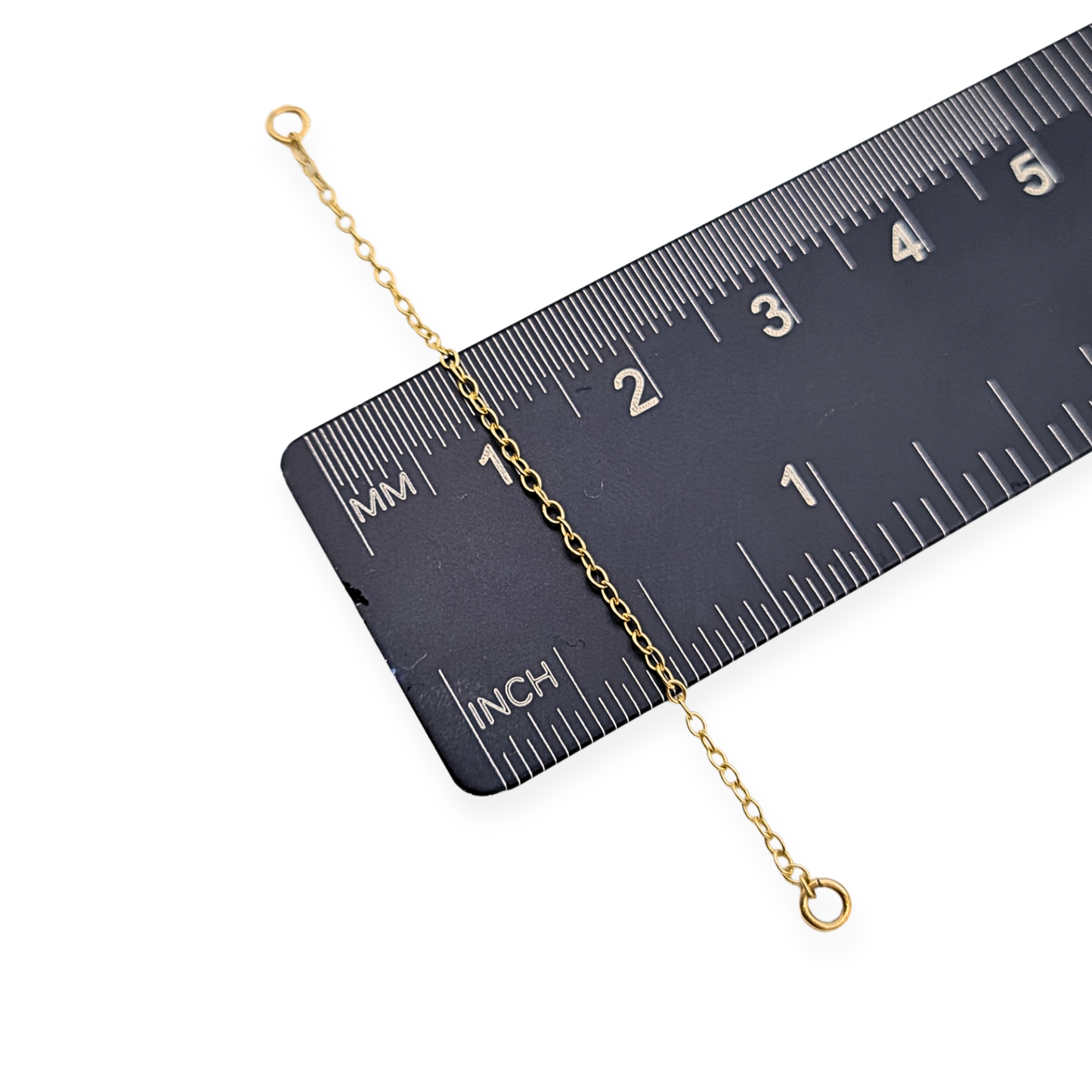 9ct Gold Safety Chain, 2 1/3" (60mm) Solid Yellow Gold