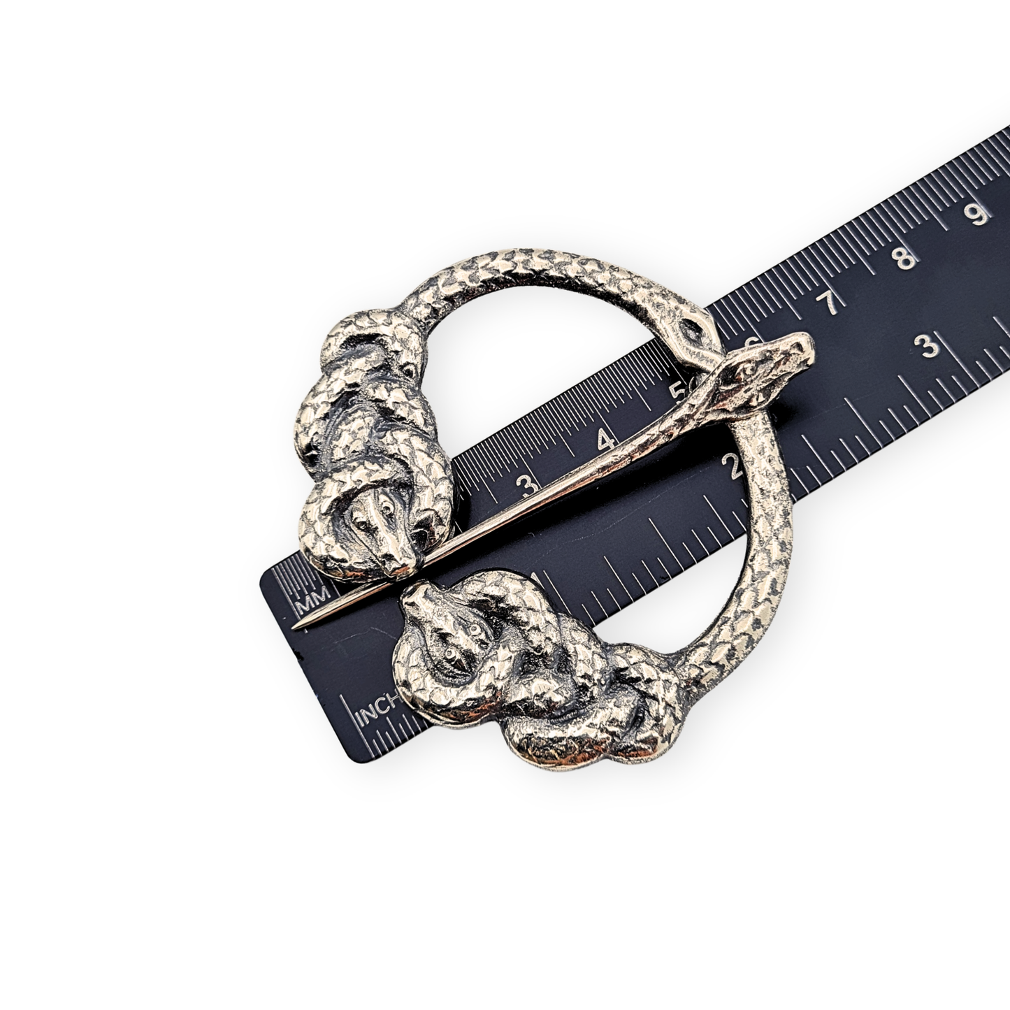 Silver Kilt Pin Alexander Ritchie Iona, Glasgow 1930, Serpent Design