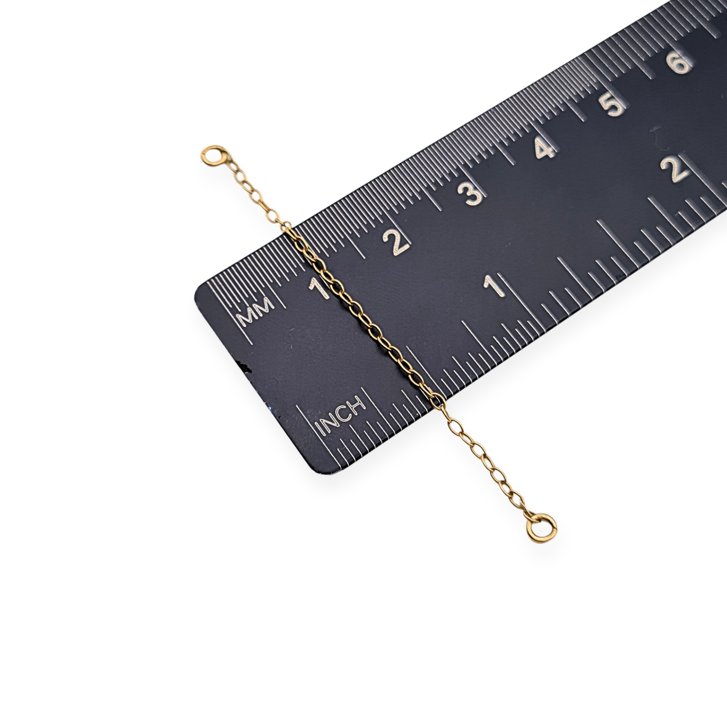 9ct Gold Safety Chain, 2 1/4" (56mm) Solid Yellow Gold