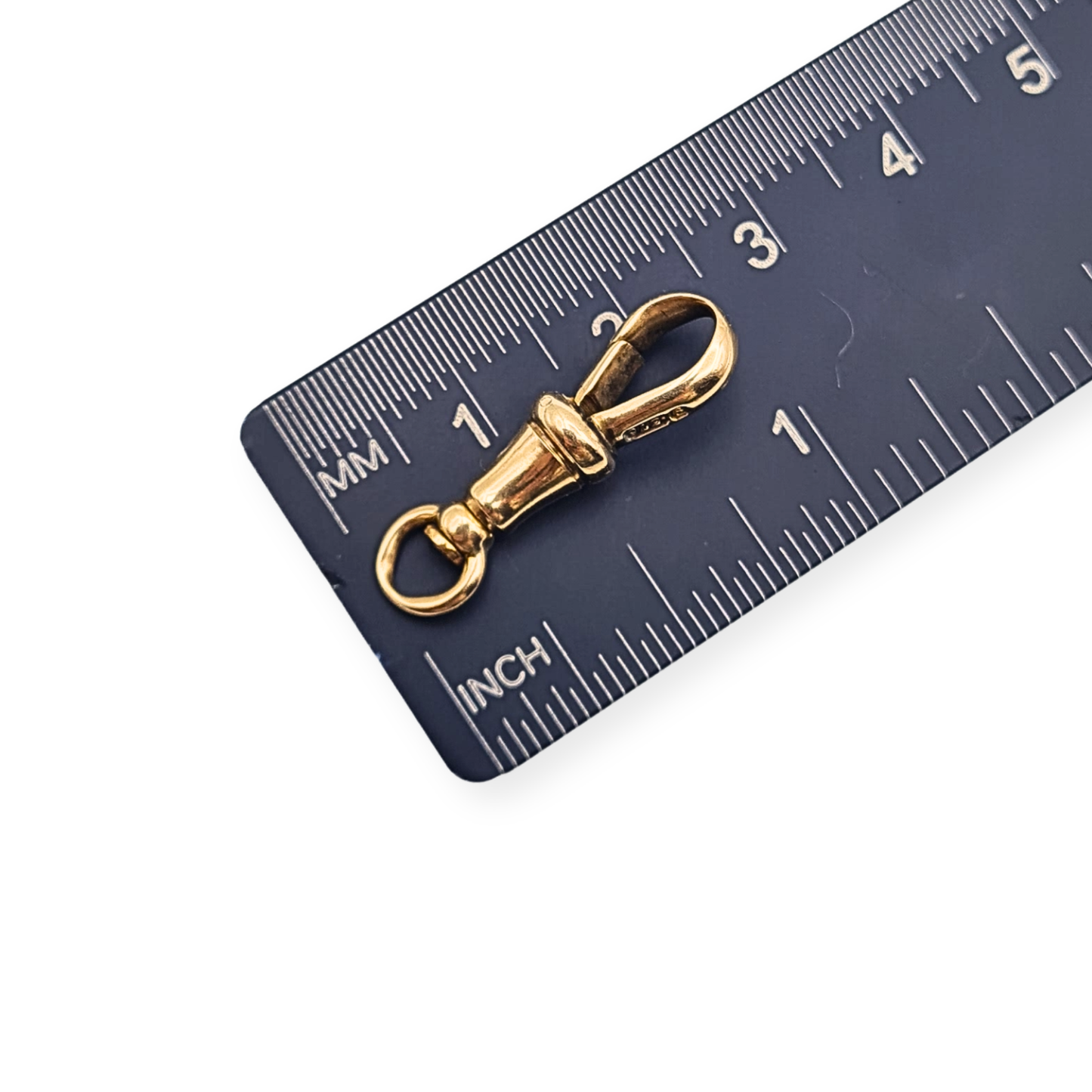 Antique 9ct Gold Albert Chain Dog Clip 375 Stamped Yellow Gold
