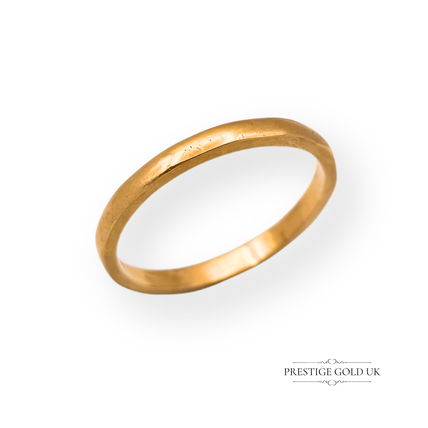 22ct Gold Faceted Wedding Band, Birmingham 1949,UK L US 5 3/4