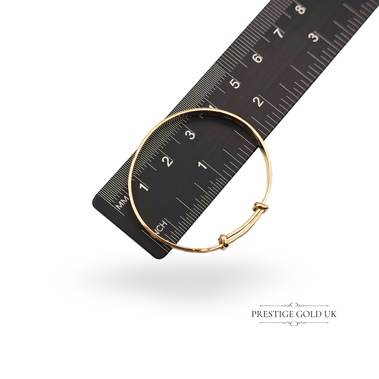 9ct Gold Child’s Bangle, Engraved Botanical Design Beautiful Child’s Bangle