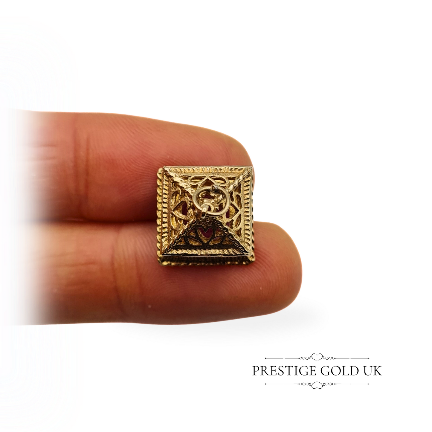 Vintage 9ct Gold Lantern Charm, Fully Hallmarked London 1972, 24mm Tall