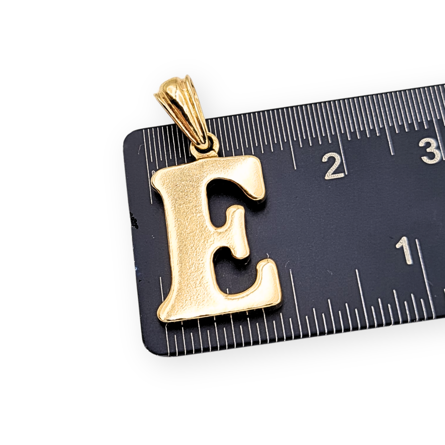 9ct Gold Letter E Pendant, Birmingham 1994, Large Initial