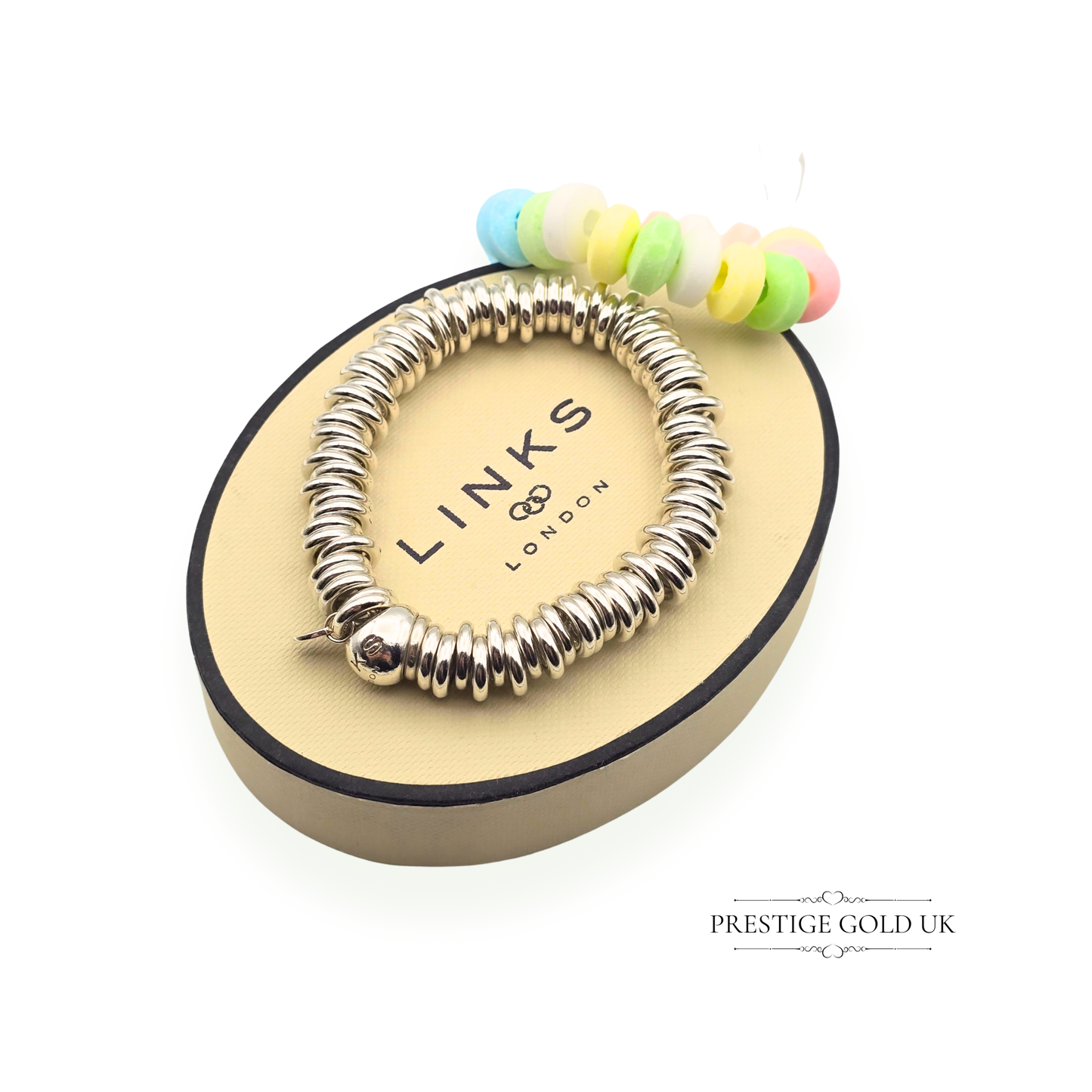 5 1/4" Refurbished Links of London Sweetie Bracelet, (14.5cm)