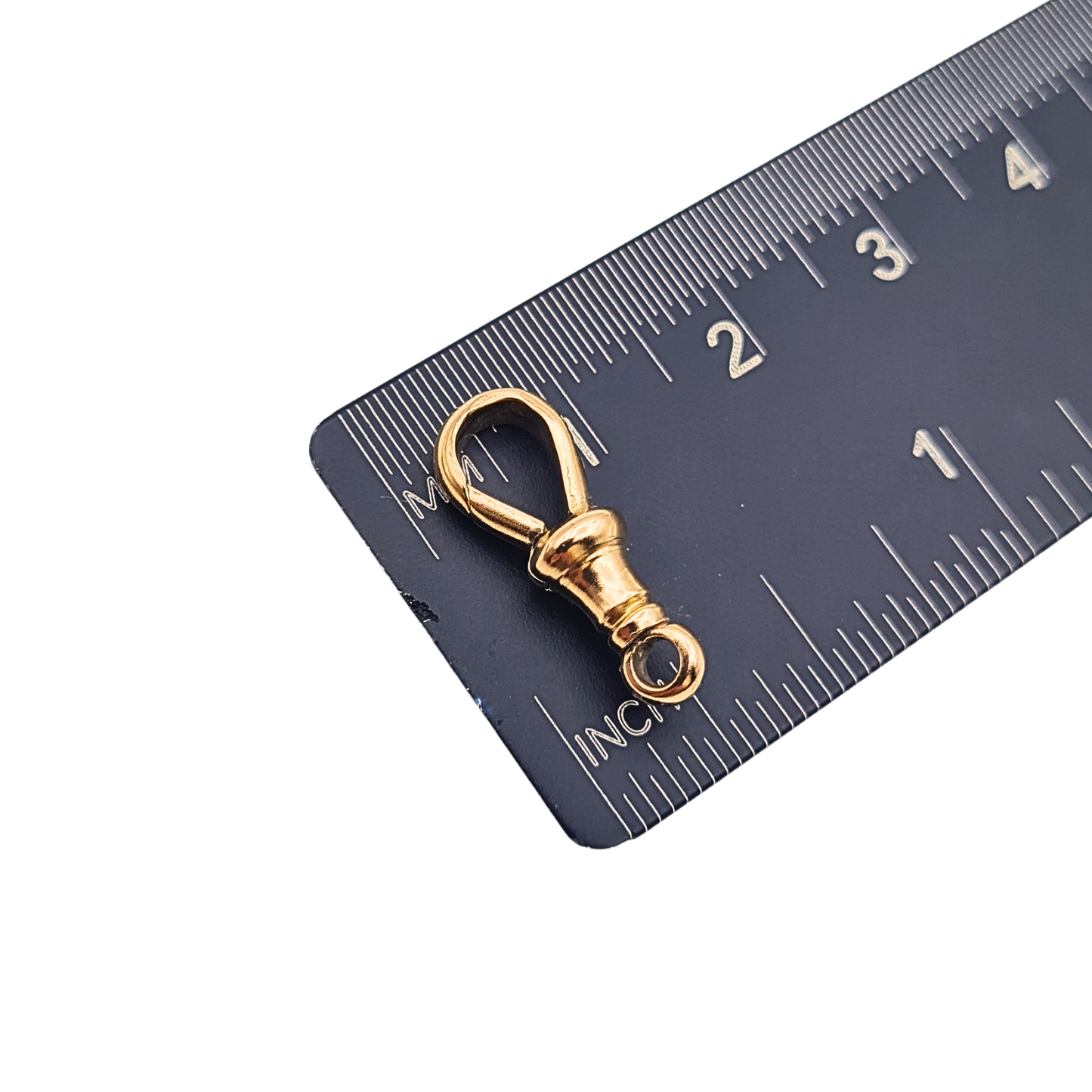 Tiny 9ct Rose Gold Antique Albert Chain Dog Clip Clasp 18mm