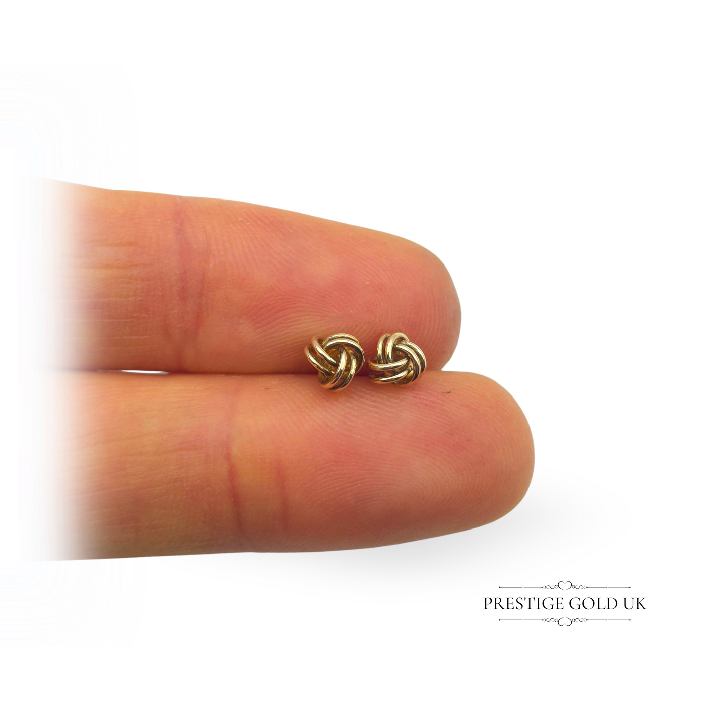Vintage 9ct Gold Wool Mark Stud Earrings 5mm Ends 15mm Long