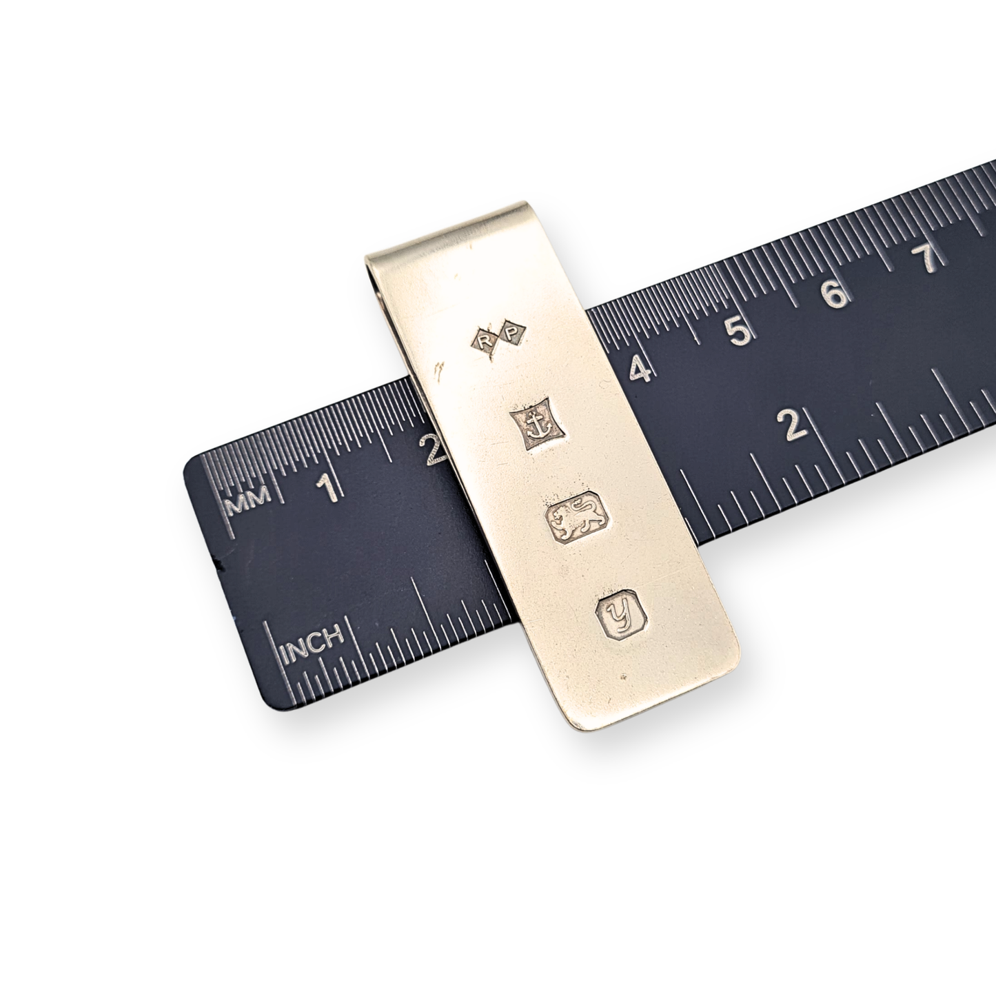 Solid Silver Gents Money Clip, Birmingham 1998 Fully Hallmarked