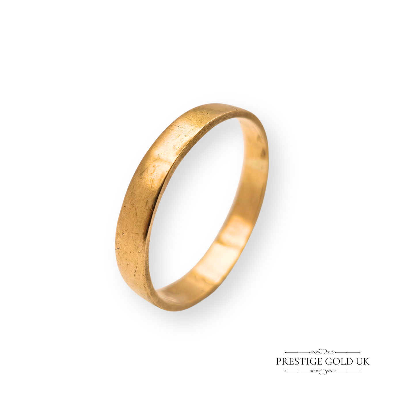22ct Gold Antique Victorian Wedding Band, Hallmarked 1891 UK O / US 7 1/4