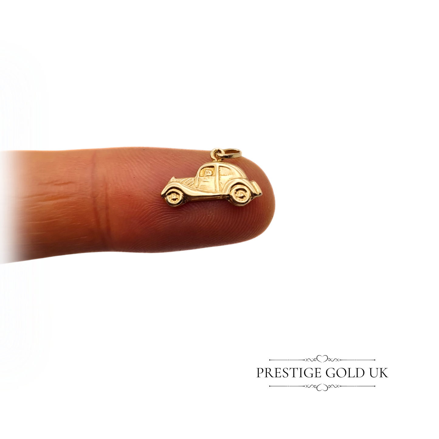 Vintage 9ct Gold Classic Car Charm, 1930s-1940s Style