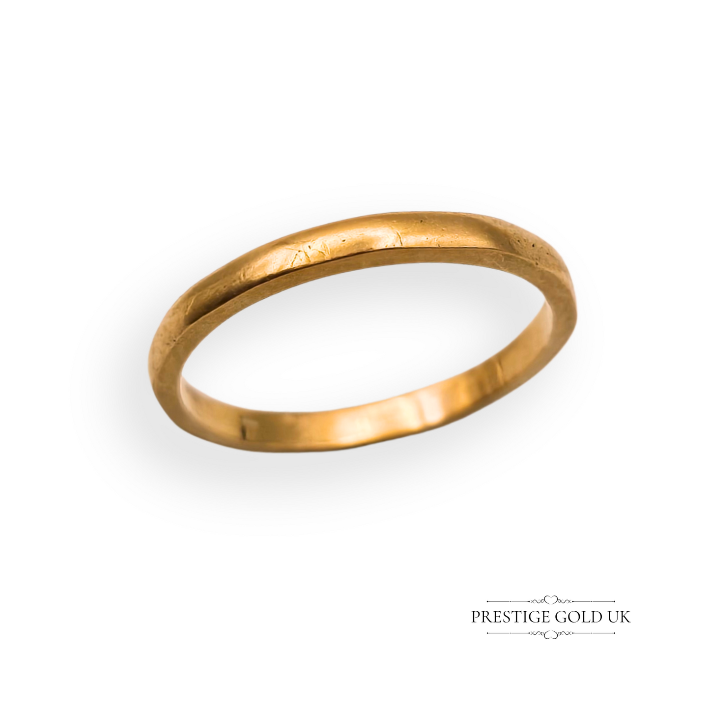 22ct Gold Faceted Wedding Band, Birmingham 1949,UK L US 5 3/4