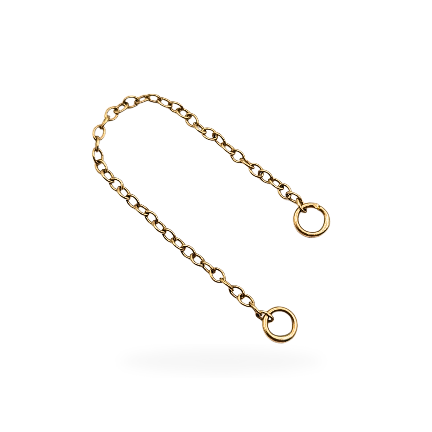 9ct Gold Safety Chain, 2" (52mm) Solid Yellow Gold