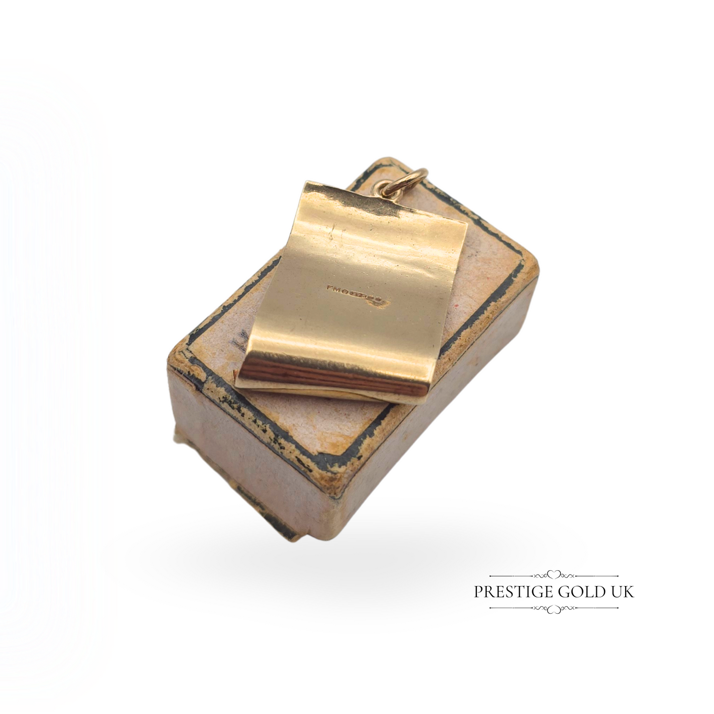 1960s Vintage Solid Gold Birth Certificate Charm