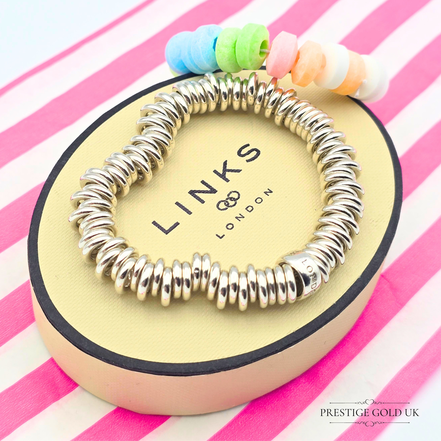 5 1/4" Refurbished Links of London Sweetie Bracelet, (14.5cm)