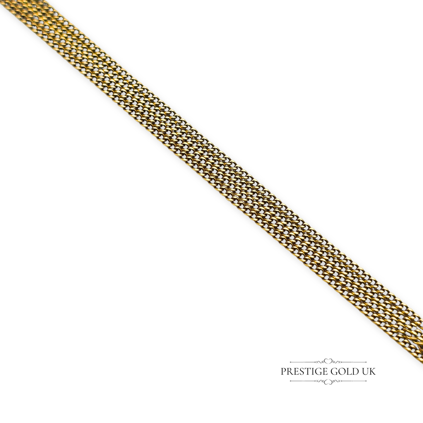 18ct Gold Diamond Pendant 17" Long Curb Chain Necklace, London Hallmark