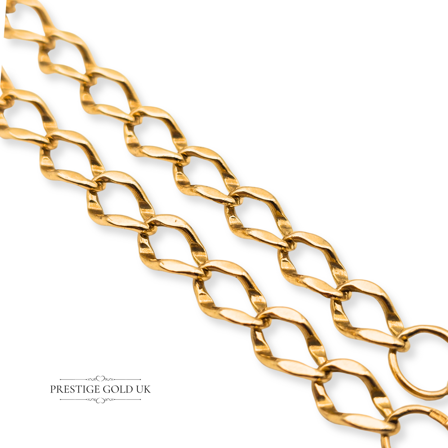 7" Long 9ct Gold Heart Padlock Bracelet, Small Heart Padlock Clasp