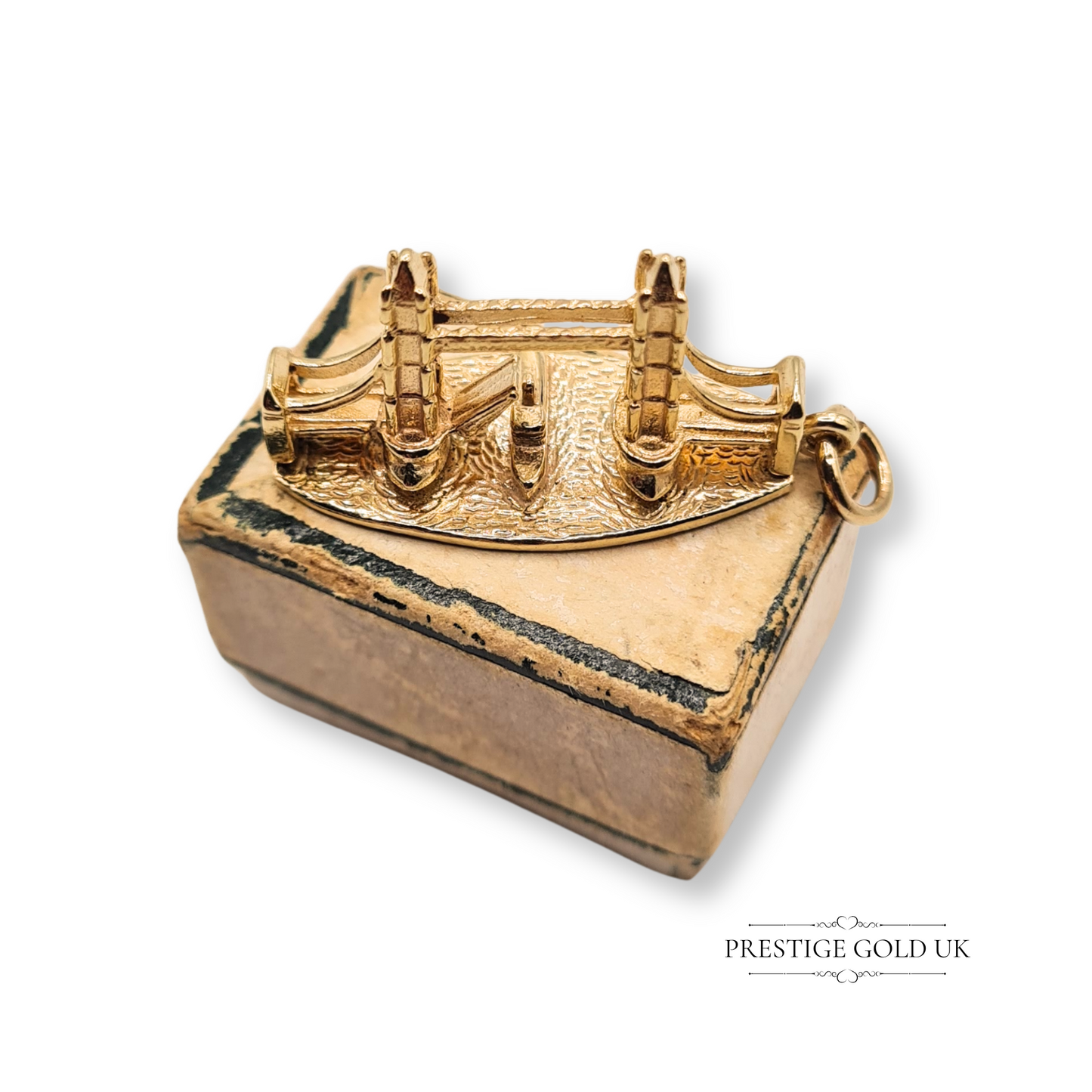 Large 9ct Gold London Bridge Charm, British Tourist Souvenir