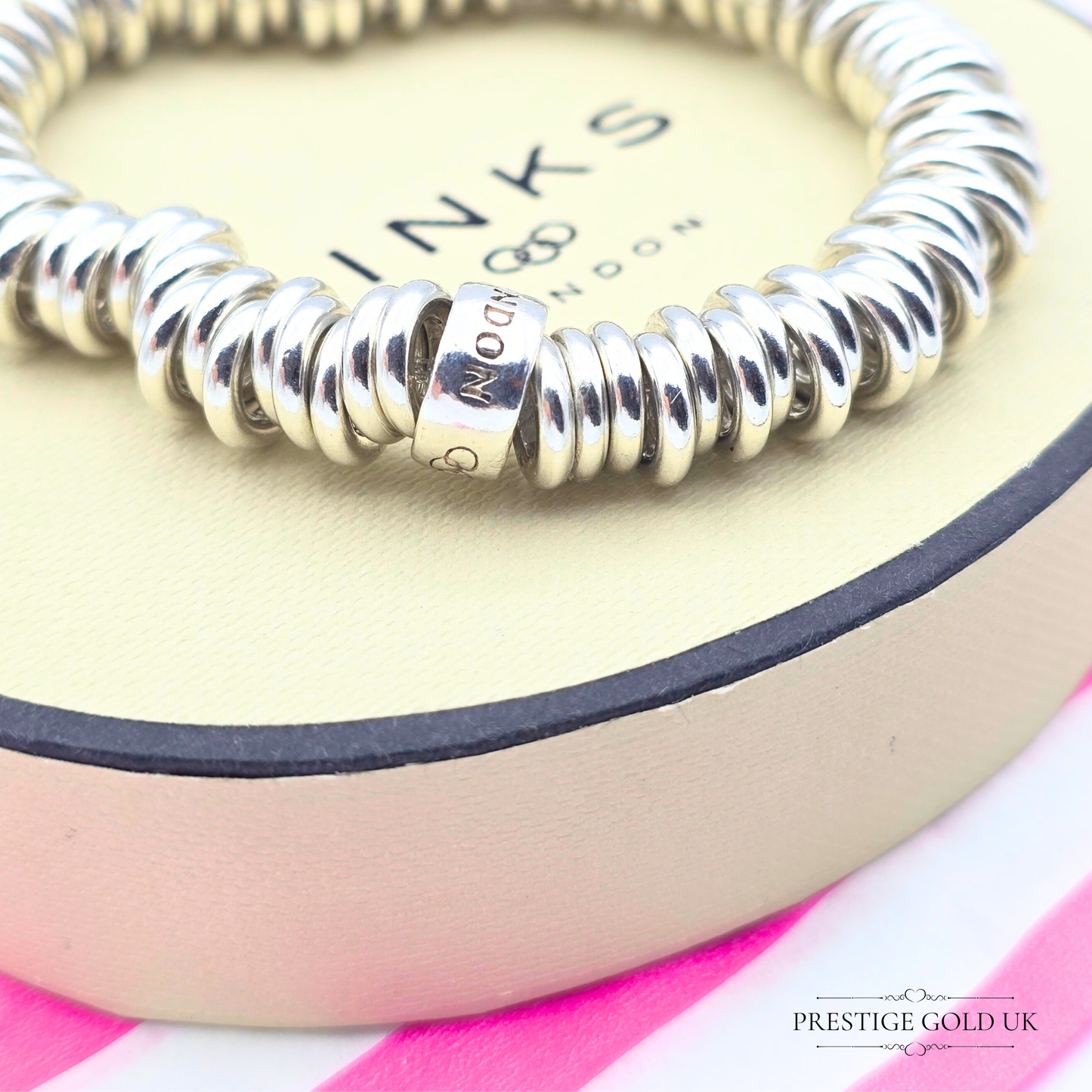 5 1/4" Refurbished Links of London Sweetie Bracelet, (14.5cm)