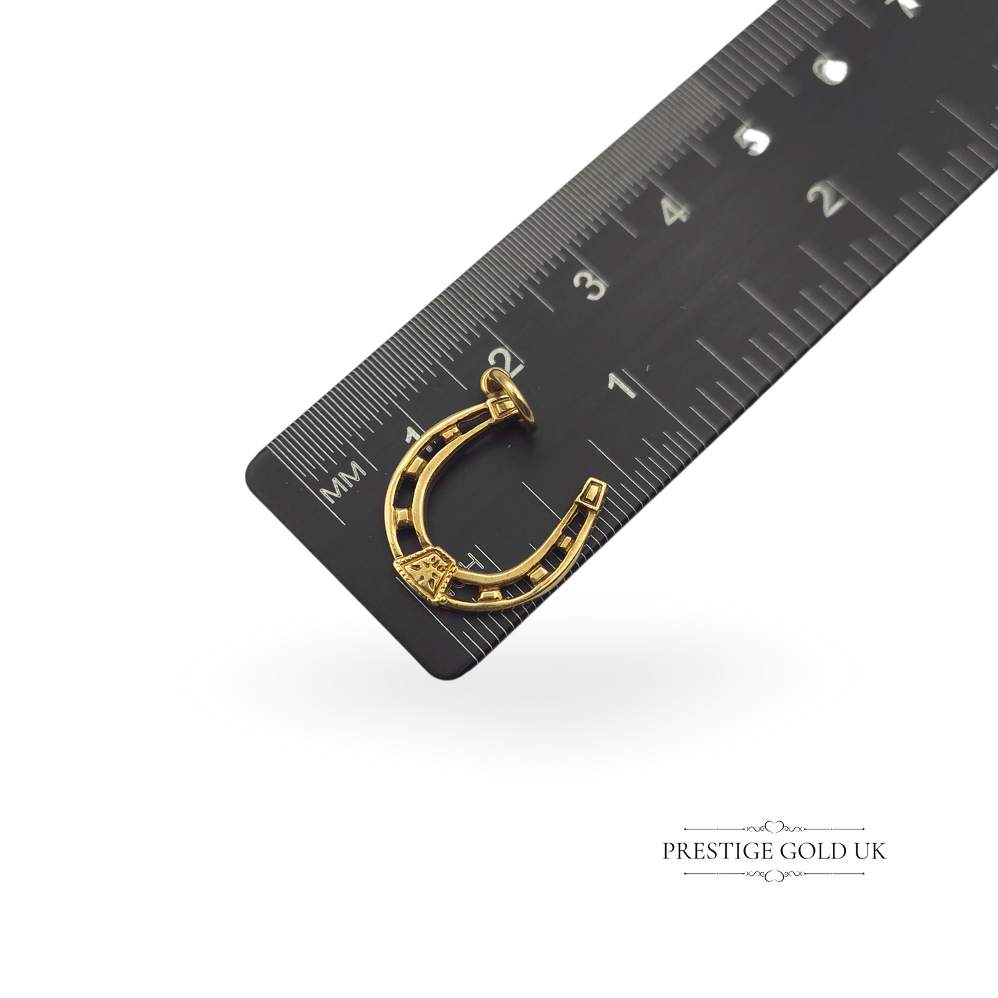 Vintage 9ct Gold Horseshoe Charm, Stamped London 375