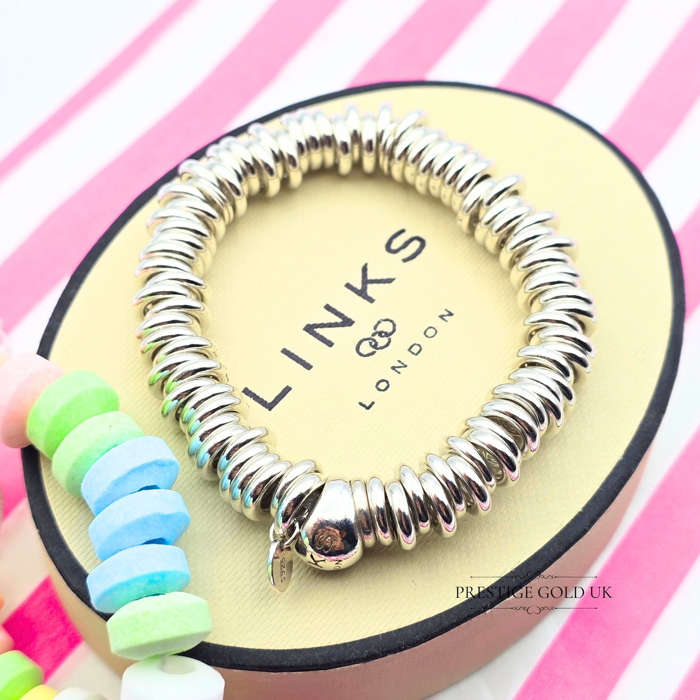 5 1/4" Refurbished Links of London Sweetie Bracelet (13.5cm)