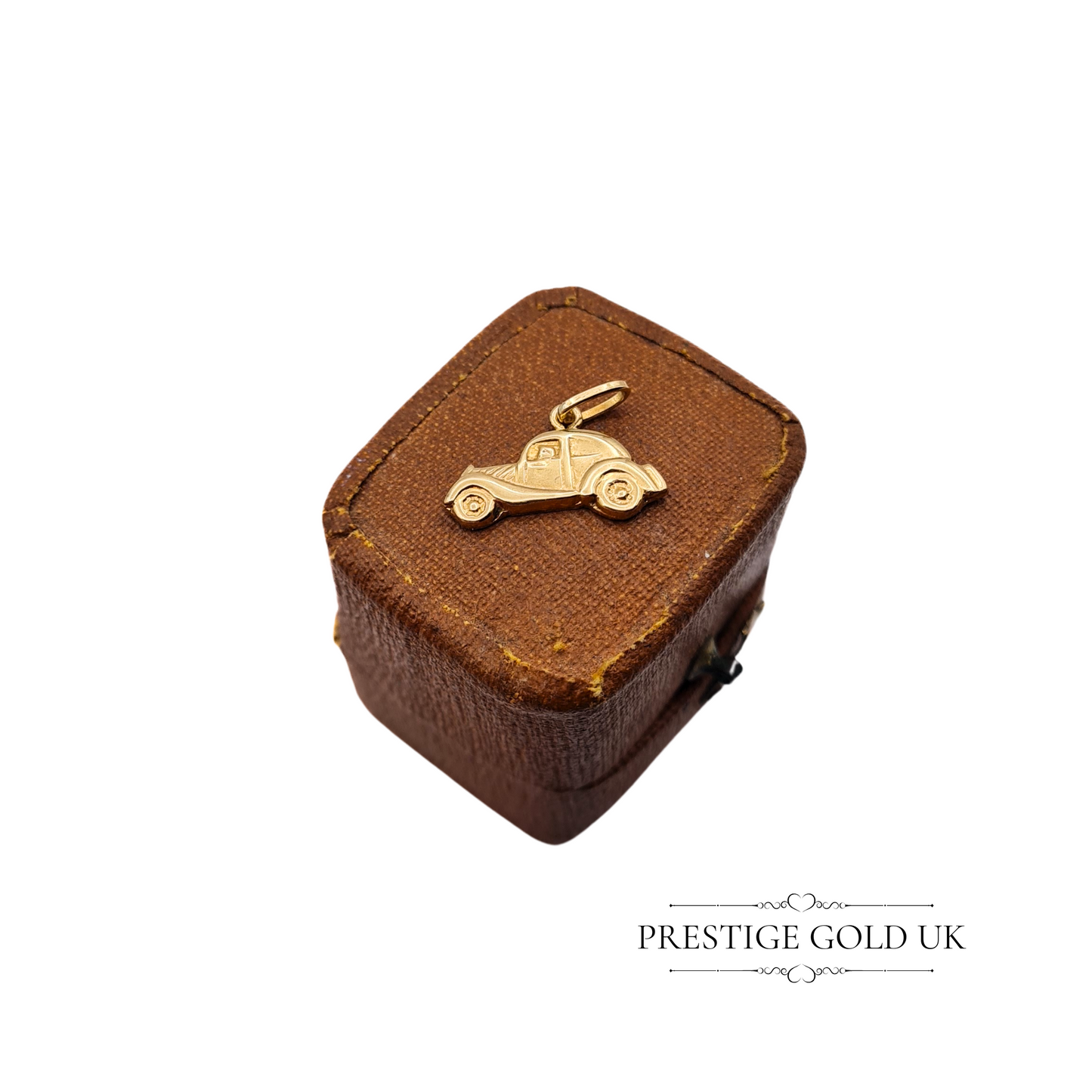 Vintage 9ct Gold Classic Car Charm, 1930s-1940s Style