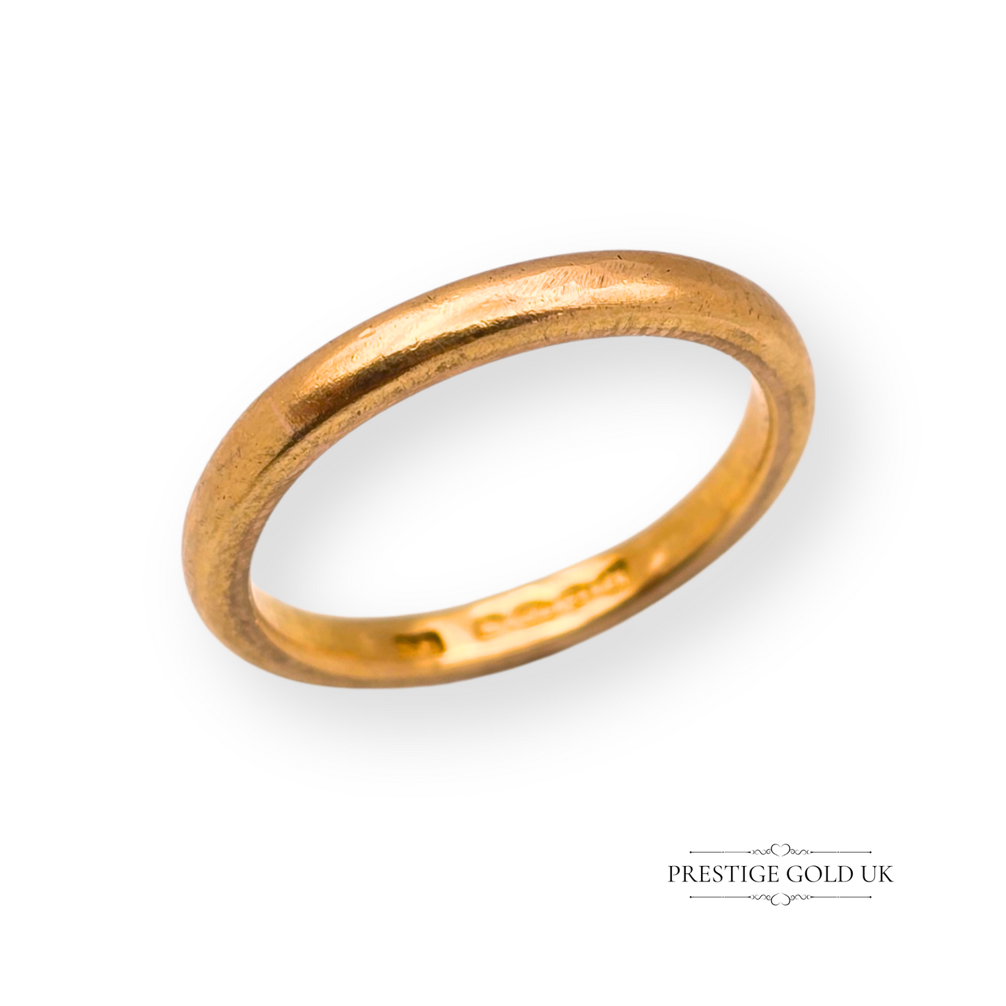 22ct Gold Chunky Wedding Ring, Birmingham 1937, UK I 1/2 - US 4 3/4
