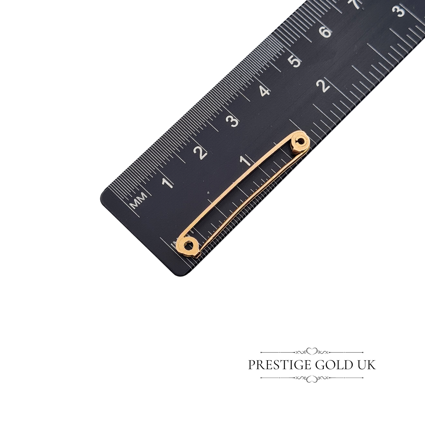 Clearance item Antique 9ct Rose Gold Bar Brooch, Stamped 9ct, 37mm Solid Gold Pin, Minimalist Vintage Brooch, Elegant Lapel Pin