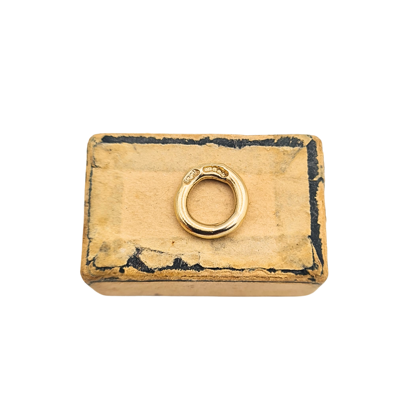 9ct Gold Large Closed Jump Ring Sheffield 1993 Solid Gold Connector