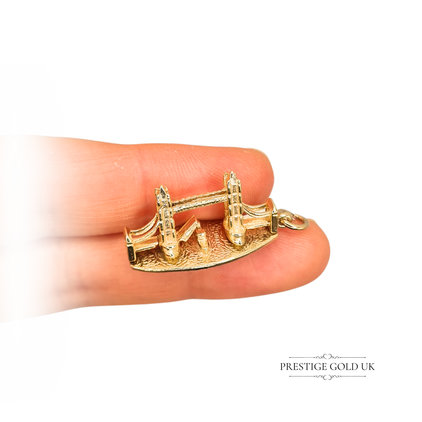 Large 9ct Gold London Bridge Charm, British Tourist Souvenir