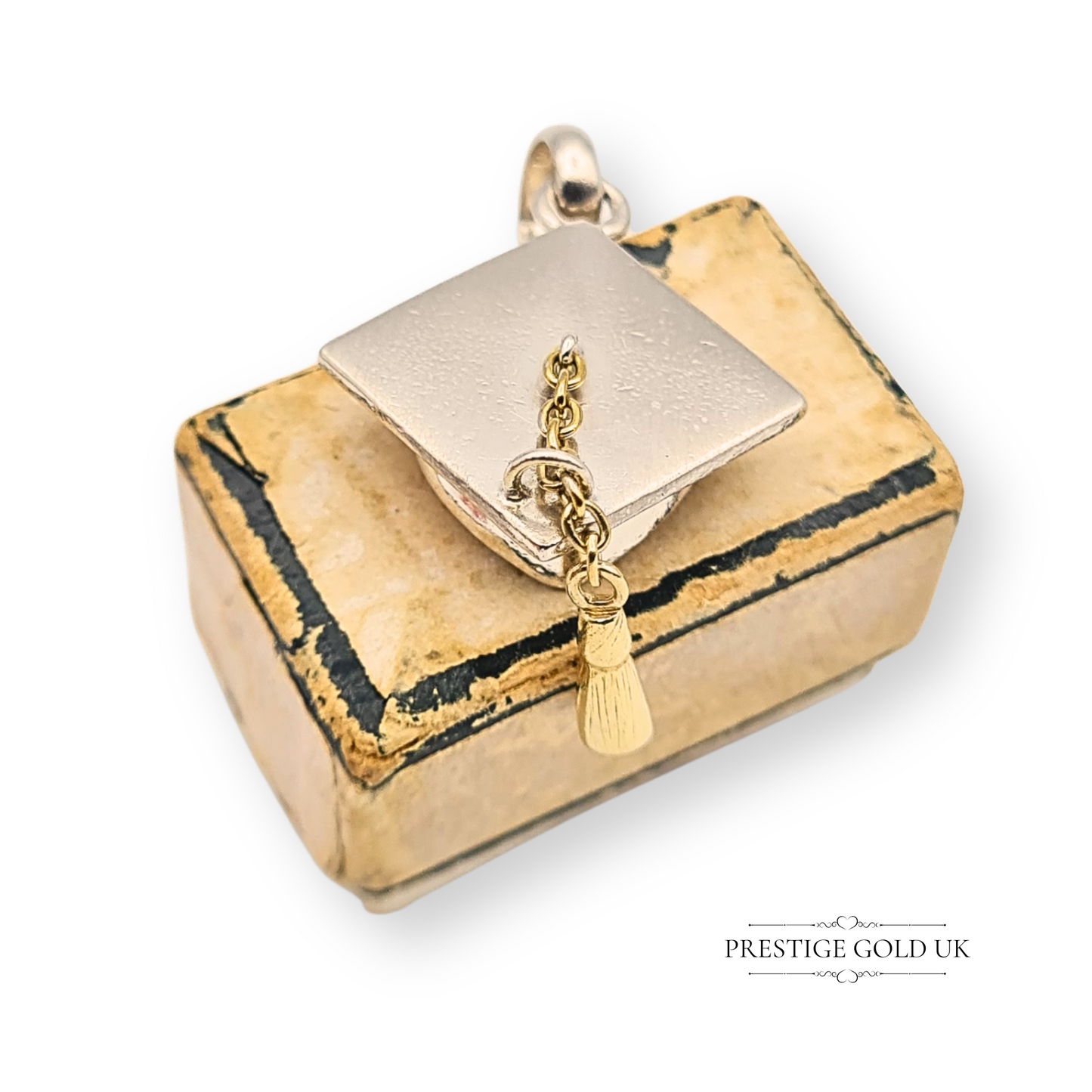 Links of London Silver Graduation Cap Charm, 925 Mortarboard With Tassel