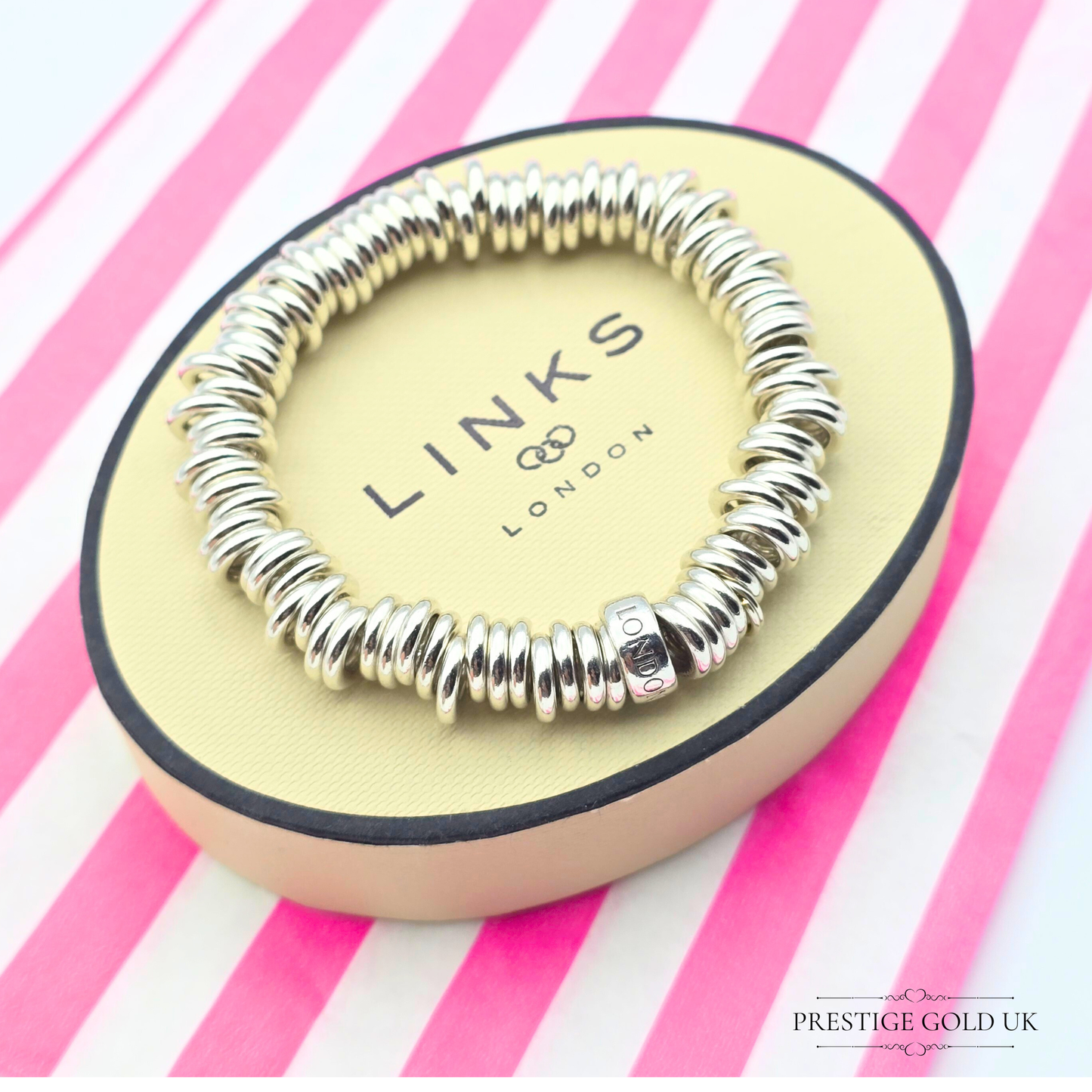 5 1/4" Refurbished Links of London Sweetie Bracelet, (14.5cm)