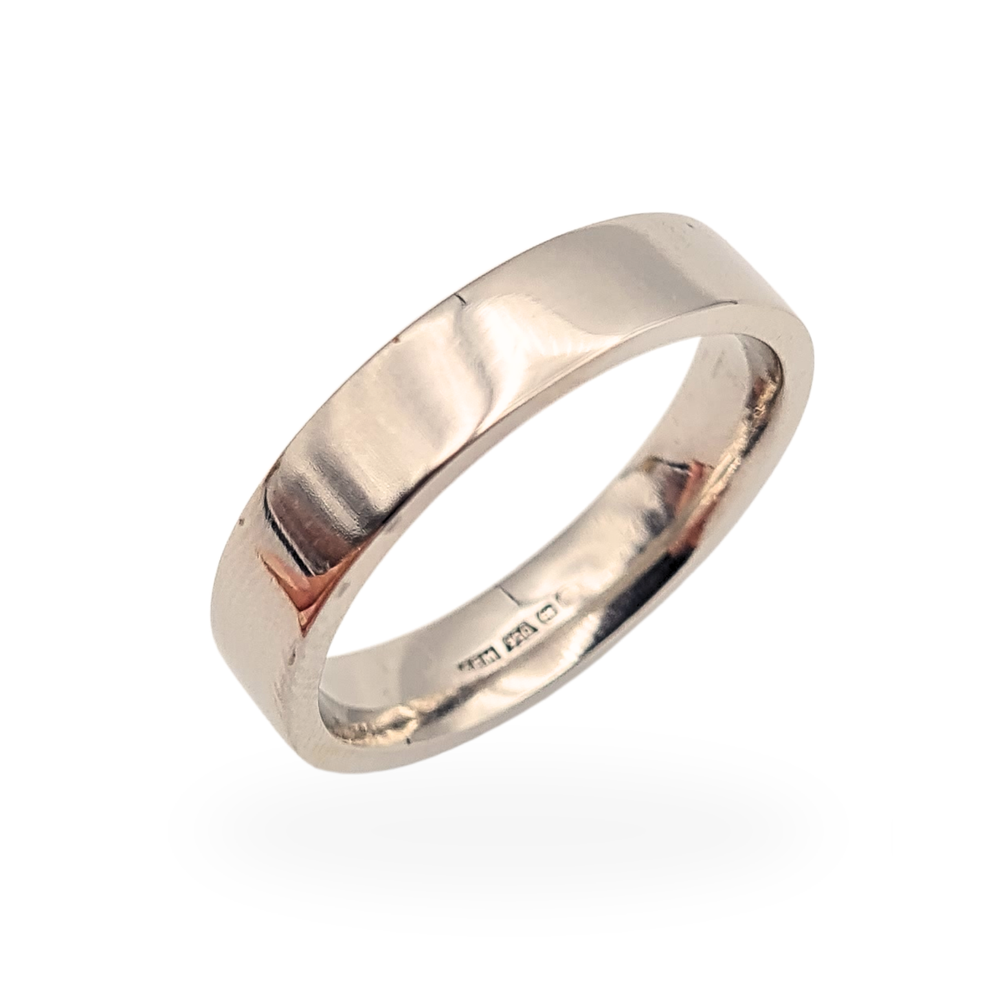 Large Size 950 Palladium Wedding Band, Size W US 11, Birmingham