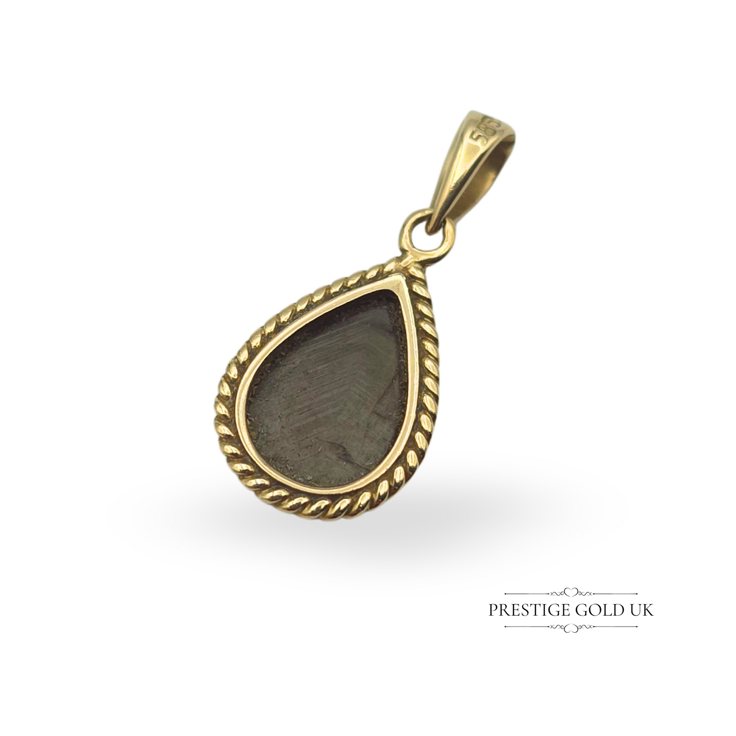 14ct Gold Cat’s Eye Pendant, Dainty Teardrop, Delicate & Elegant